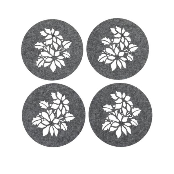 Platzset 4-tlg. grau\nR 30 cm