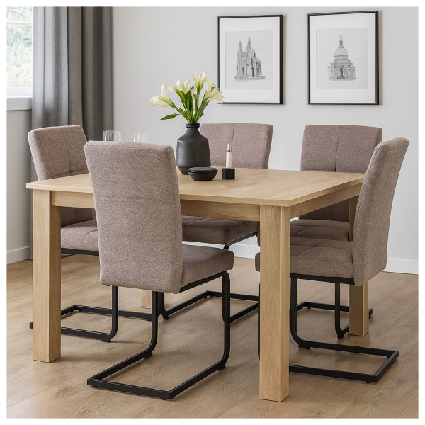 HTI-Living Kinsey Braun 4er-Set Esszimmerstuhl