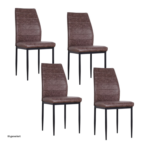 Stuhl Madison Antikbraun 4er Set