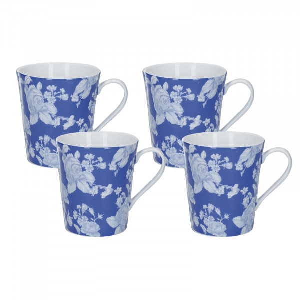 neuetischkultur Mikasa Kaffeetasse Porzellan Blumendekor 4er-Set