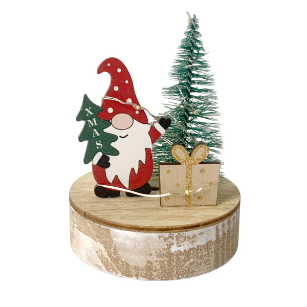 Weihnachtsdeko Xmas-Wichtel mit Geschenk