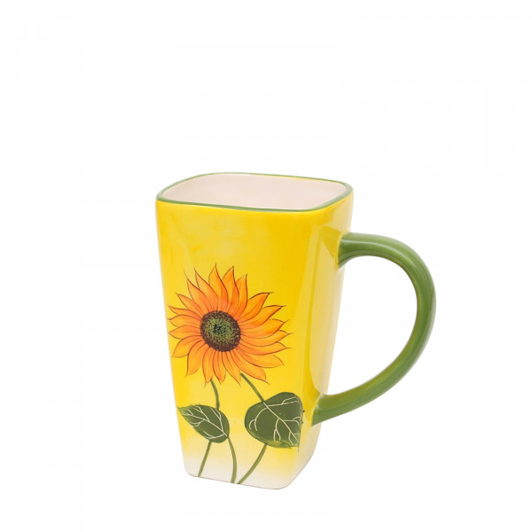 neuetischkultur Sonnenblume Kaffeepot eckig, Keramik