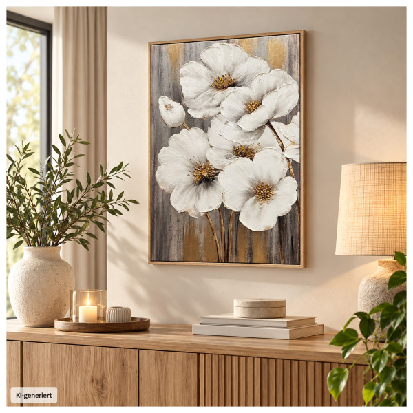 Gemälde Ava "Weiße Blumen"