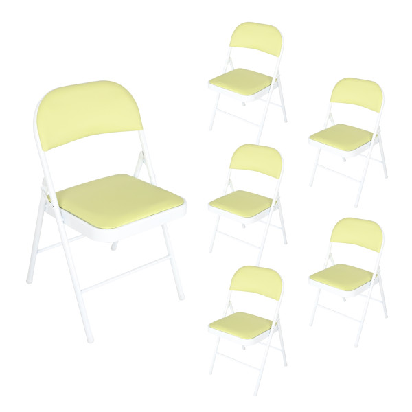 Klappstuhl Wedigo PVC Grün 6er Set