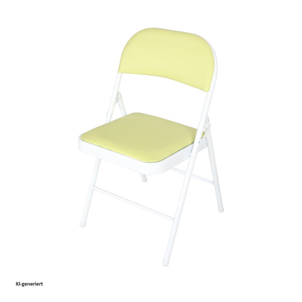 Klappstuhl Wedigo PVC Gestell Weiß