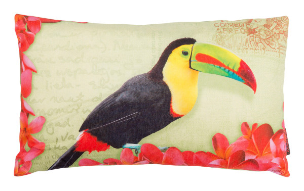 Dekokissen Bunte Vögel Tukan 30x50