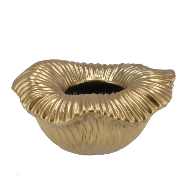 Schüssel Arum goldfarben 25 cm