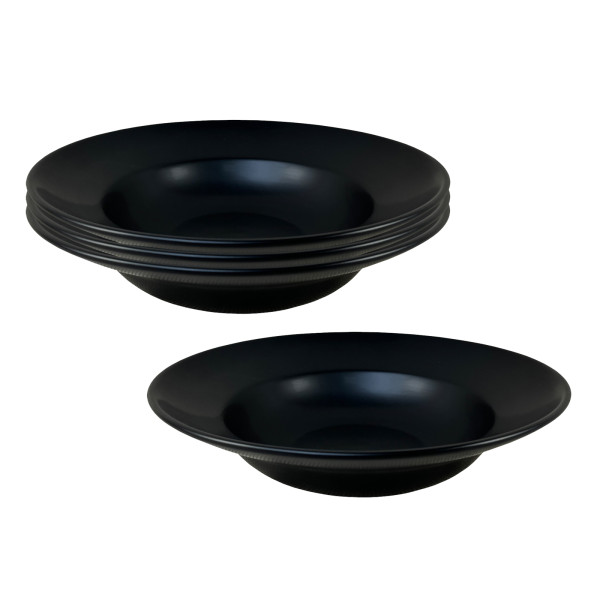 Pastateller Antonia schwarz Keramik 4er Set