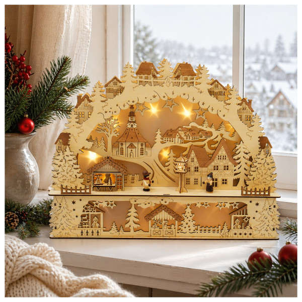 Lichterbogen Weihnachtsdorf