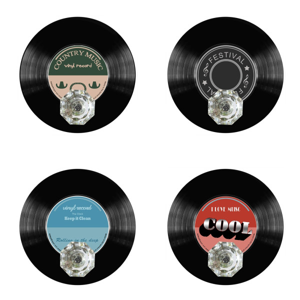 HTI-Line Vinyl Wandhaken 4er-Set