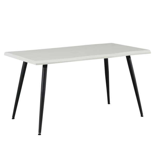 Tisch Alrik mit Wellenkante Weiß