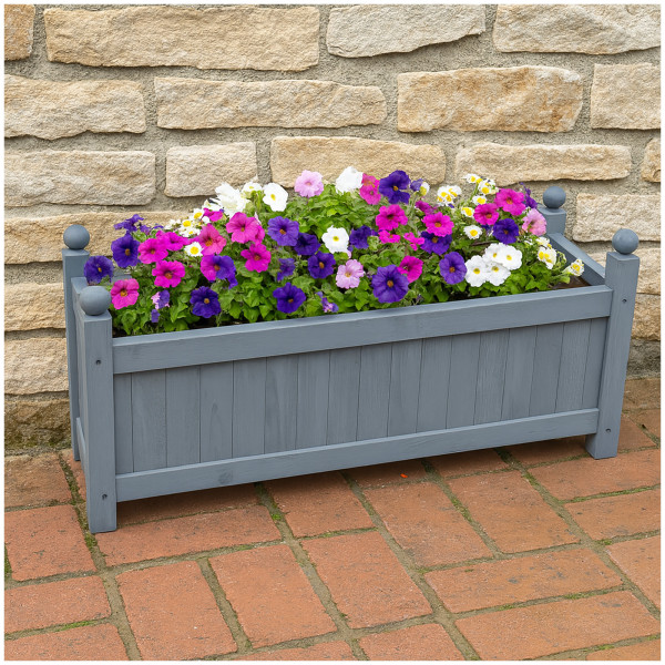 Pflanztrog Pflanzkübel Heidi 4 XL Grau