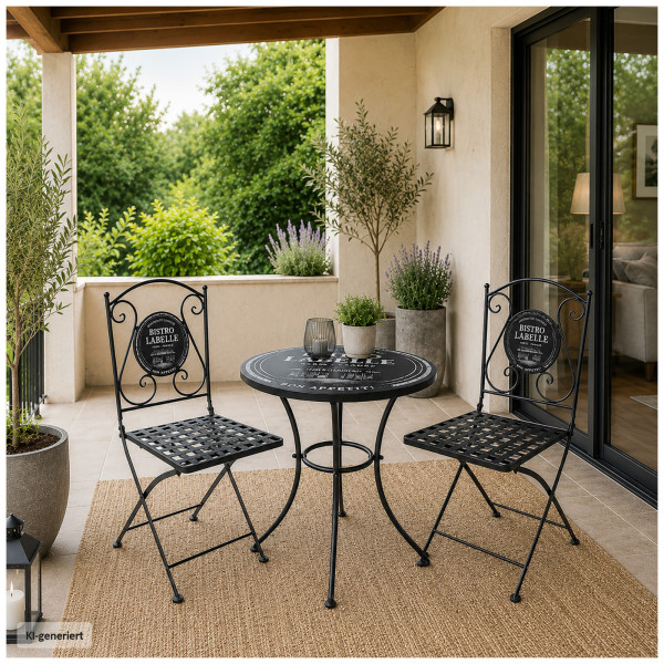 Gartentisch und 2 Stühle Celio Bistro