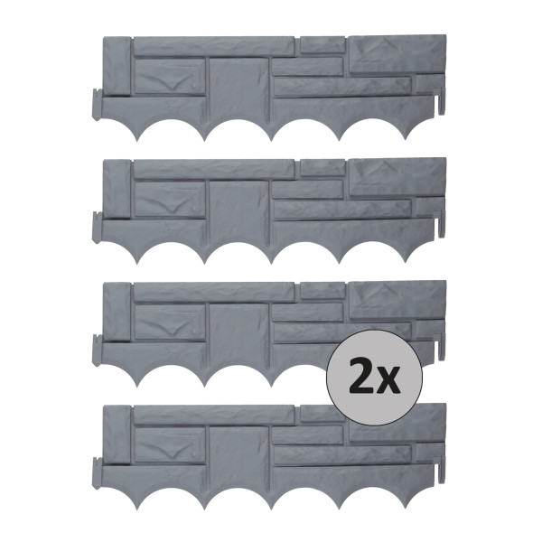 Beetumrandung Nessa Steinoptik