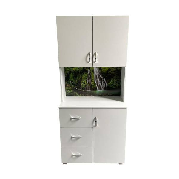 HTI-Living Motiv Wasserfall Badschrank Blanca Wellness