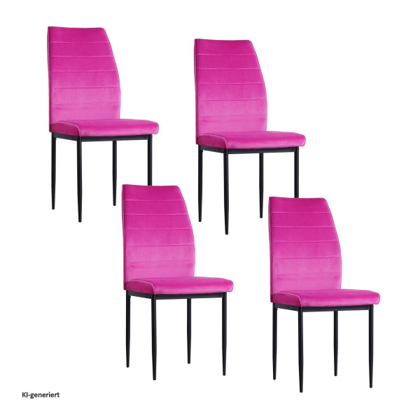 Stuhl Madison Velvet pink