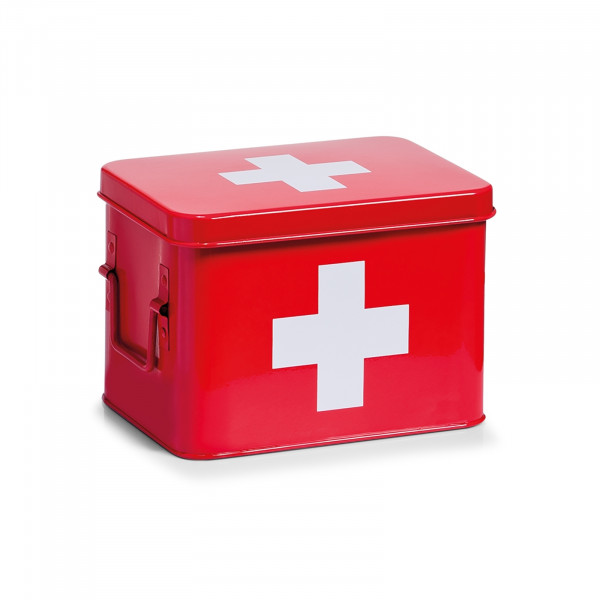 ZELLER Present Rot Medizinbox Metall