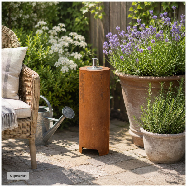 Gartenfackel Verena M rost Metall