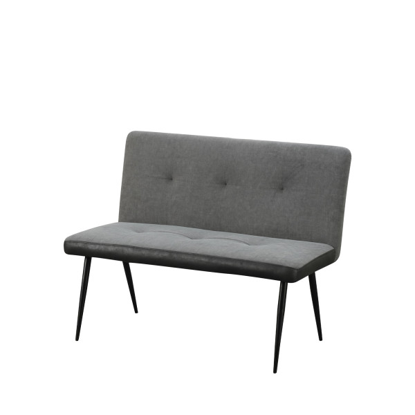 Bank Joschka 2 Sitzer Anthrazit/Grau