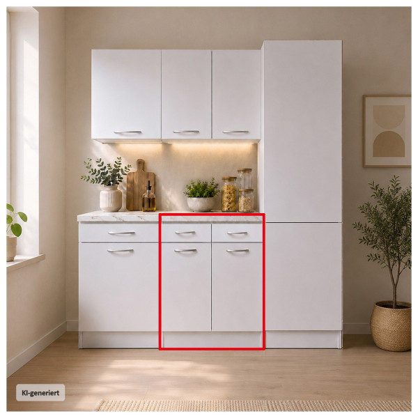 Unterschrank mit 2 Schubladen Jenna 60 cm