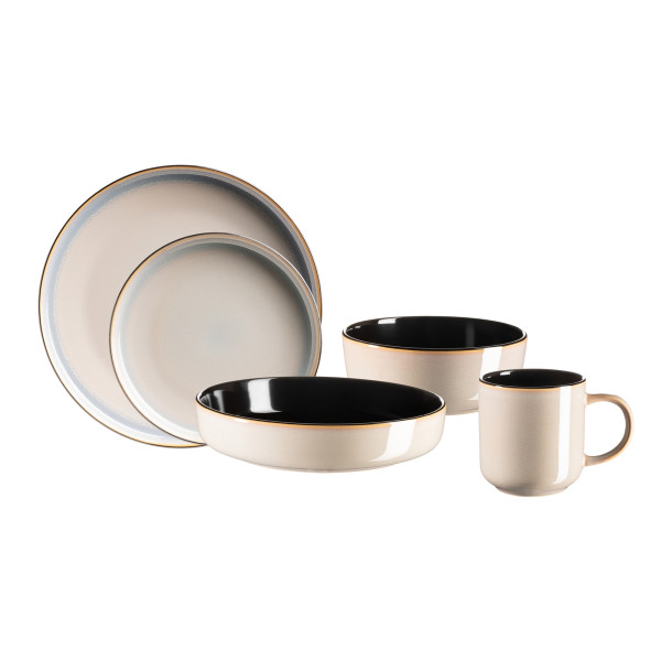 Kombiset 10-tlg. Reactive Glaze BEIGE