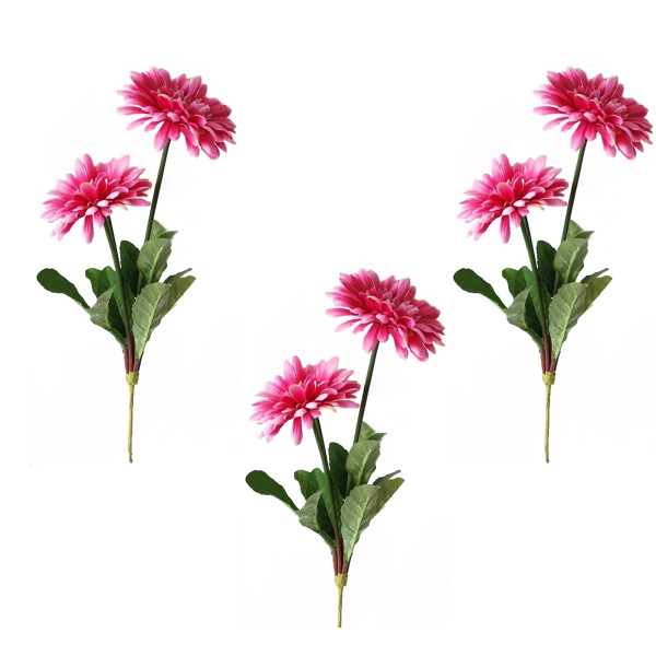 NTK-Collection Pink Gerbera 2-stielig 3er Set