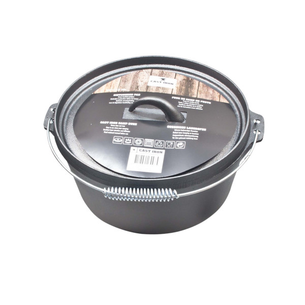 Gusseisenpfanne 28x13cm mit Deckel