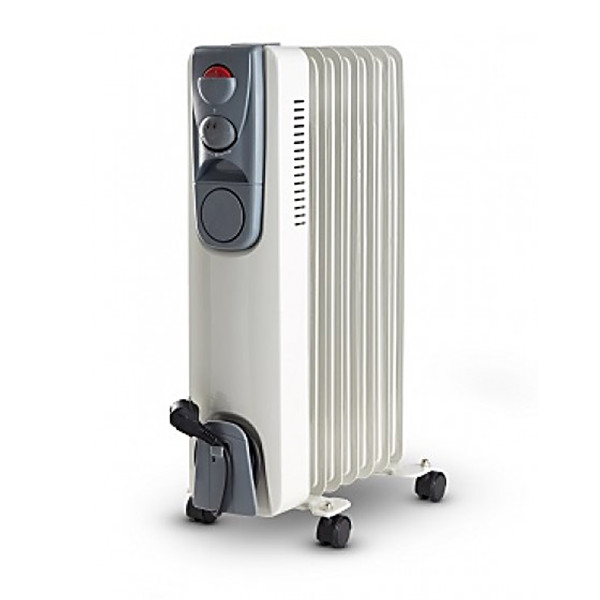 Ölheizkörper HOTserie mit 7 Rippen weiss 1500 W