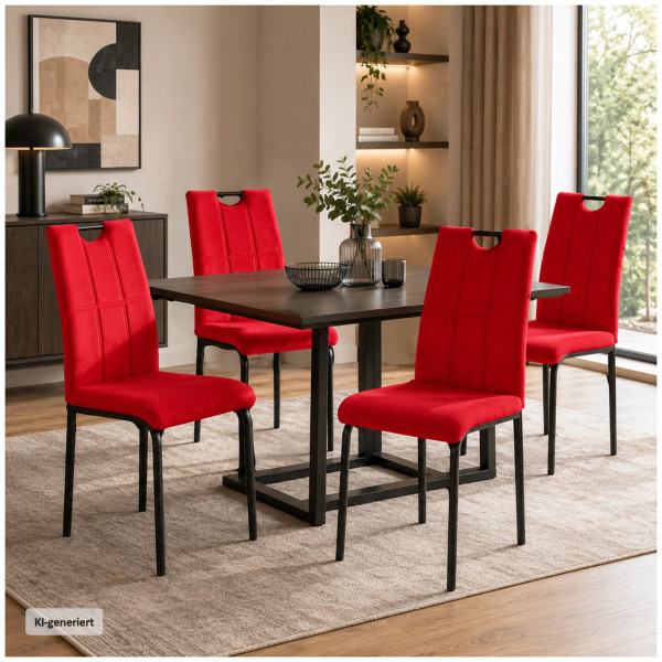 Stuhl Denton Velvet rot