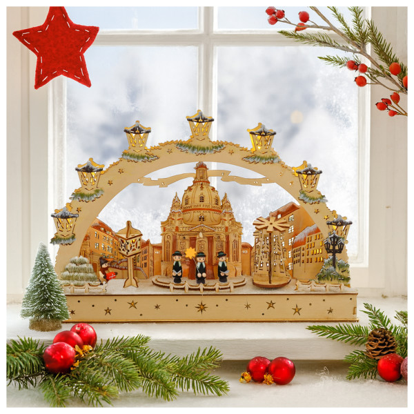 Schwibbogen Kirche Sternensinger