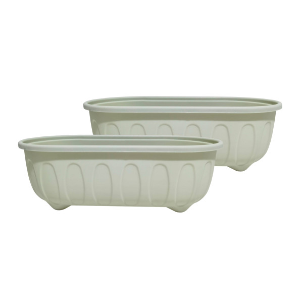 Blumenkasten/Kräuterkasten Nessa, Pastellgrün 2tlg
