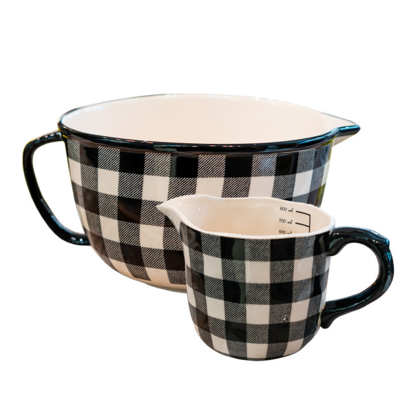 Set Rührschüssel und Messbecher Squares