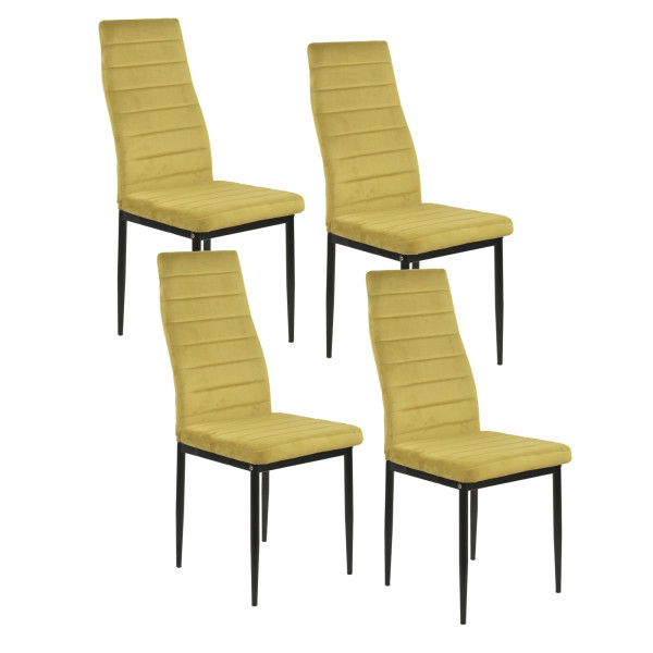 Stuhl Memphis Velvet Curry