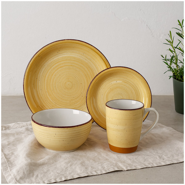 Geschirrset 16-teilig Antonia creme Keramik