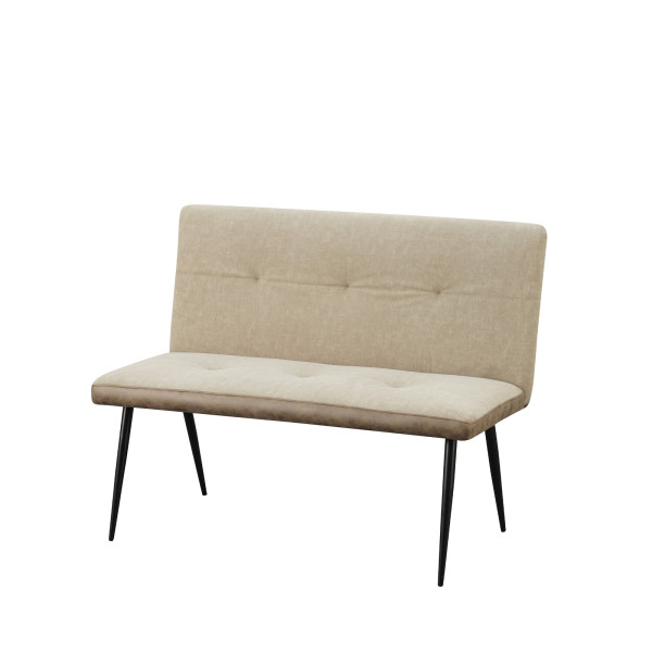 HTI-Living Joschka 2-Sitzer Bank Antikbraun/Taupe