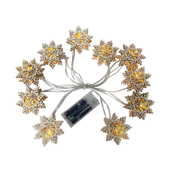 HTI-Living mit 10 LED Schneeflocken Lichterkette