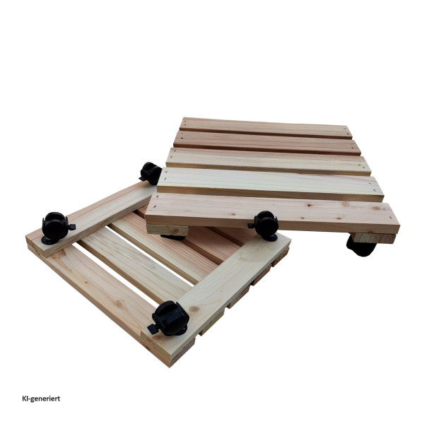Pflanzenroller Heidi 2er Set Natur