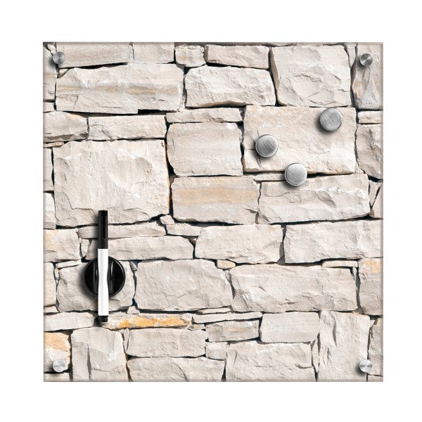 Memoboard "Stone", Glas