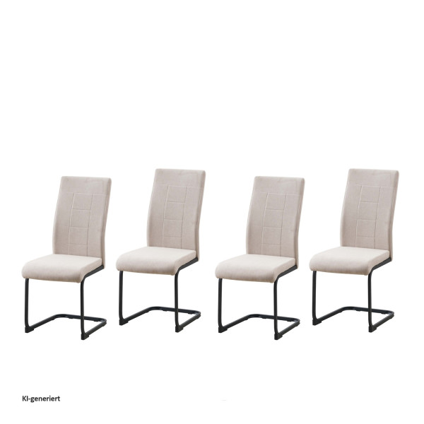 Schwingstuhl LennyP creme 4er Set