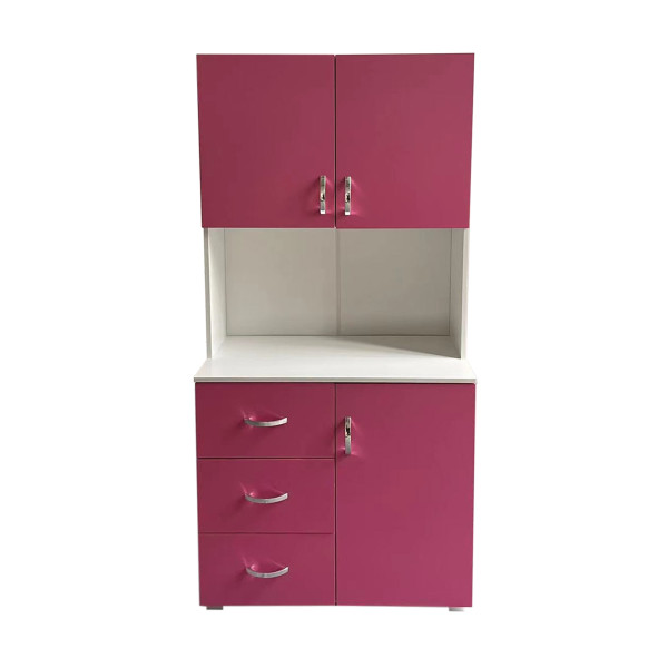 Badschrank pink weiß