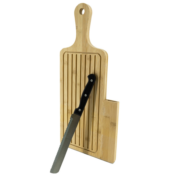 Brotschneidebrett, Bambus, natur