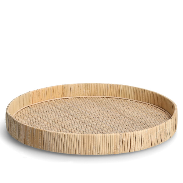 HTI-Living Rattan rund Dekotablett