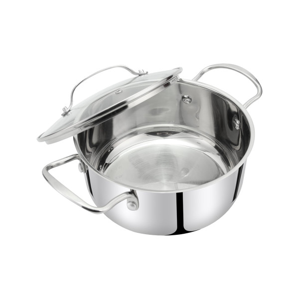 Bratentopf mit Deckel Radiant Silver R 24cm