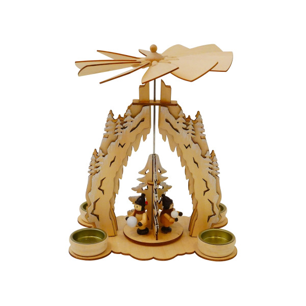 Tischpyramide Schneeball