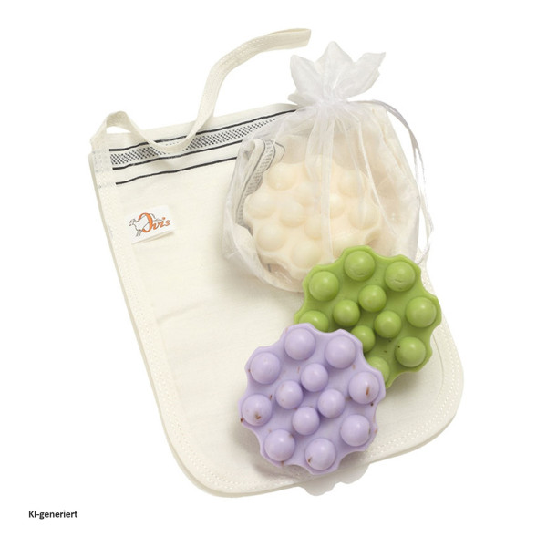 Set Massageseife+Peelinghandschuh im Organzabeute