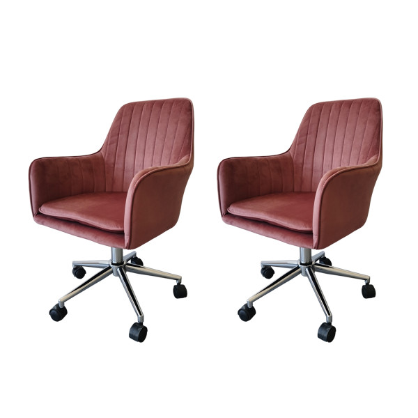 Stuhl Ashley Rosa 2er Set