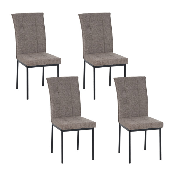 Stuhl Matthew hellbraun 4er