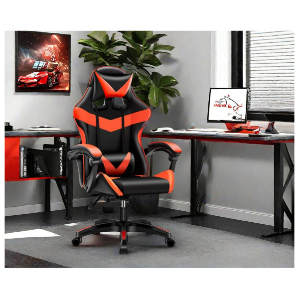 Gamingstuhl Krit Power rot PVC