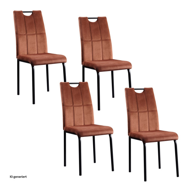 Stuhl Denton Velvet braun