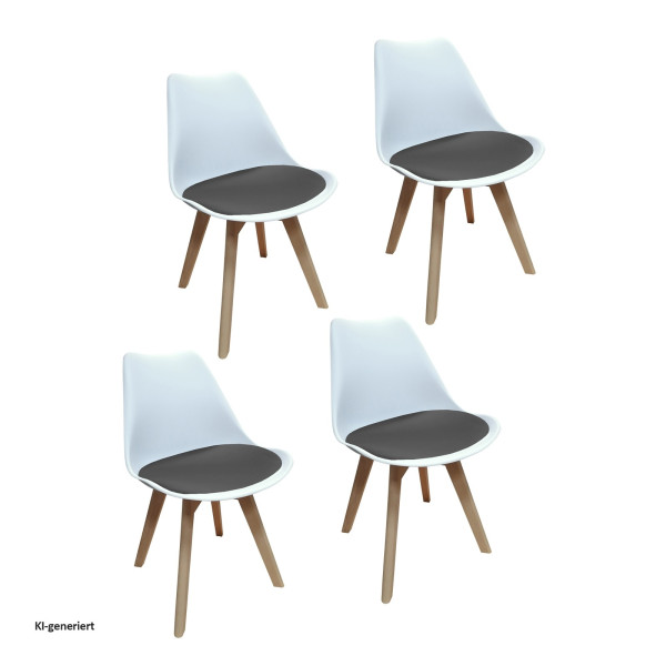 Stuhl Atlanta Velvet 4er-Set
